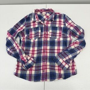 Mossimo Supply Co Blue and Pink Button Down Shirt